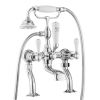 Crosswater Belgravia Lever Bath Shower Mixer with Kit-Chrome