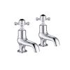 Just Taps Grosvenor Black Cross Bath Taps