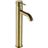 Just Taps VOS Single Lever Tall Basin Mixer-Brushed Brass 
