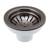 Just Taps Chrome Basket Strainer Kitchen Sink Waste 90mm