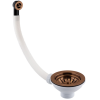 Just Taps Rose Gold Basket Strainer Kitchen Sink Waste, Overflow Pipework & Cover - 90mm