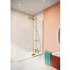 Crosswater Clear 6 Double Panel Brushed Brass