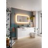 Hib - Cassini Deep Border Curved H70 x W140cm Illuminated Mirror