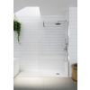 Tissino Armano Clear Glass Panel with Wall Profile and Stabilising Bar