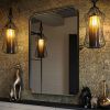 Bathroom Origins City Black 500mm Rectangular Mirror