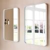 Bathroom Origins City White 500mm Rectangular Mirror