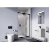 Crosswater Shower Enclosures  Clear 6 Single Sliding Door 1000mm Matt Black