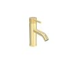 Saneux COS basin mixer with knurled handle - Brushed Brass