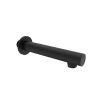 Saneux COS 220mm round bath spout - Matt Black CO232.MB