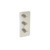 Saneux COS 3 Way Thermostatic Shower Valve Kit - w/ Classic Handle - Portrait - Brushed Nickel (PVD)