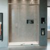 Crosswater Optix 10 Brushed Stainless Single Sliding Shower Door
