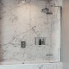 Crosswater Optix 10 Single with Inline Panel Bathscreen Polished Stainless Steel