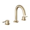 Crosswater MPRO 3 Hole Basin Mixer Tap - Brushed Brass