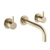 Crosswater MPRO 3 Hole Wall Mounted Basin Mixer Tap - Brushed Brass