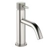 Crosswater MPRO Monobloc Basin Mixer Knurled Handle Brushed Stainless Steel