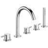 Crosswater MPRO 5 Hole Bath Set