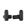Just Taps Dual Fuel Radiator Valve Matt Black