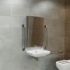 Origins Living Docklands Inclusive Angled Mirror Brushed Steel