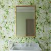 Bathroom Origins Docklands 400mm Brushed Brass Rectangular Mirror