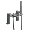 Abacus Edge Deck Mounted Bath Shower Mixer Matt Anthracite 