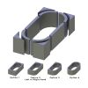Abacus Series 1 Oval Multi-Design Tileable Bath Surround Kit