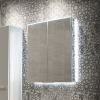HIB Ether Ambient LED Bathroom Cabinet 80cm x 70cm x 12.2cm