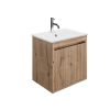 Crosswater Flute 470 Wall Hung Drawer Unit with White Vitreous China Basin