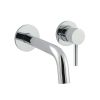 Just Taps Florence Single Lever Wall Mounted Basin Mixer With Spout
