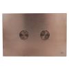 Just Tap Brushed Bronze Metal Pneumatic Flush Plate