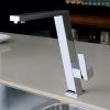 Gessi Incline side lever monobloc mixer with hi-swivel spout