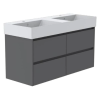 GSI Kube X 120 x 47 4 Drawer Vanity Unit