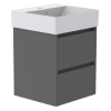 GSI Kube X 50 x 47 2 Drawer Vanity Unit