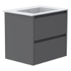 GSI Pura 62 x 46 2 Drawer Vanity Unit