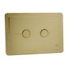 Just Tap Grosvenor Brushed Brass Metal Pneumatic Flush Plate