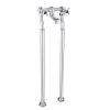Just Taps Grosvenor Cross Floor Standing Bath Filler