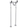 Just Taps Grosvenor Lever Black Edition Freestanding Bath Filler