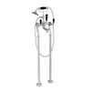 Just Taps Grosvenor  Black Lever Floor Standing Bath Shower Mixer With Kit