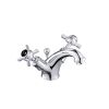 Just Taps Grosvenor Pinch Black Basin Mixer With Pop Up Waste
