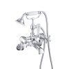 Just Taps Grosvenor Cross Chrome Wall Mounted Bath Shower Mixer
