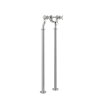 Just Taps Grosvenor Cross Chrome Floorstanding Bath Filler with Kit