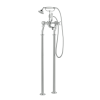 Just Taps Grosvenor Cross Chrome Floorstanding Bath Shower Mixer with Kit