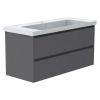 GSI Norm 120 x 50 2 Drawer Vanity Unit