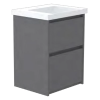 GSI Norm 60 x 50 2 Drawer Floorstanding Vanity Unit