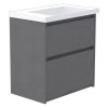 GSI Norm 80 x 50 2 Drawer Floorstanding Vanity Unit