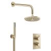 Crosswater MPRO 2 Outlet 2-Handle Shower Bundle - Brushed Brass