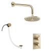 Crosswater MPRO 2 Outlet 2-Handle Bath Bundle - Brushed Brass