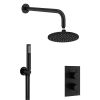 Crosswater MPRO 2 Outlet 2-Handle Shower Bundle - Matt Black