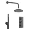 Crosswater MPRO 2 Outlet 3 Handle Shower Bundle - Slate  