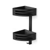 Hib  Two Tier Corner Shower Basket Black-Modern h380 X w160 X l17cm