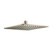 Just Taps Hix Brushed Brass 250mm Square Shower Head